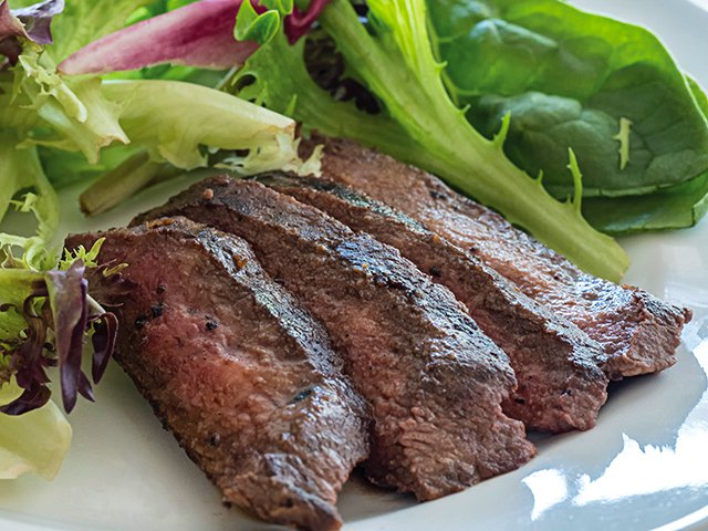 Steak Salad Close Up Horiz