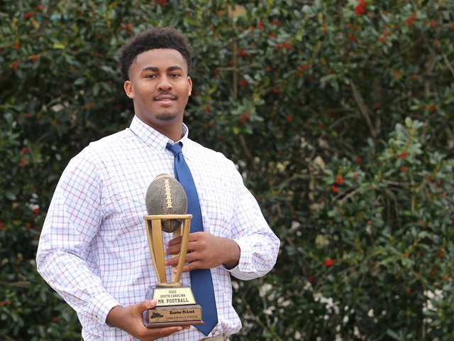 Camden High School defensive lineman Xzavier McLeod was named South Carolina’s Mr. Football during halftime of the Touchstone Energy Cooperatives Bowl, North vs. South, on Saturday in Myrtle Beach.png