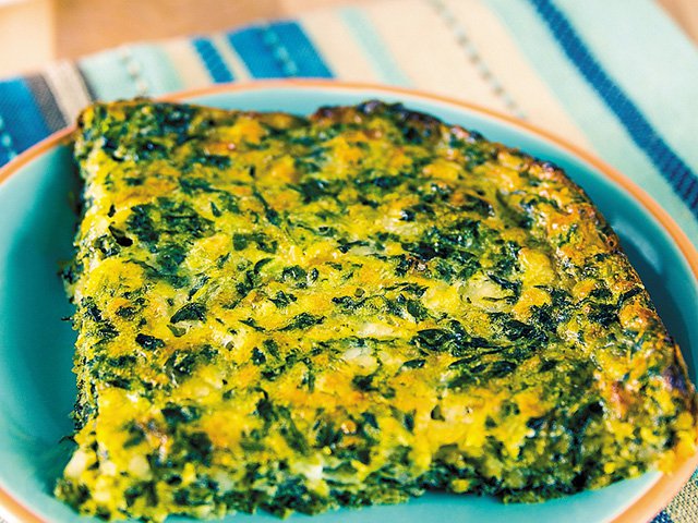 Spinach and cheese casserole
